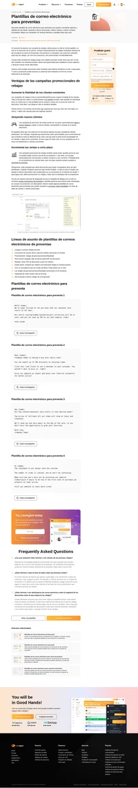 Utiliza nuestras plantillas personalizables de correo electrónico para preventas y despierta el interés de sus potenciales clientes y clientes ya existentes por tus campañas de ventas.