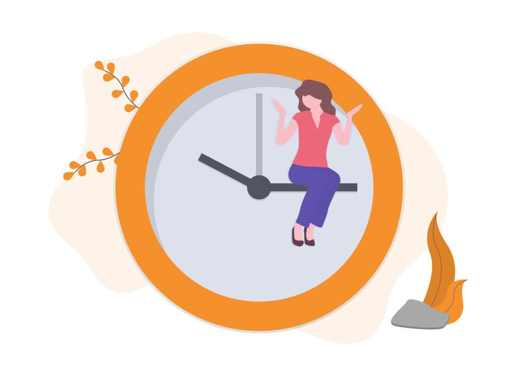 Ilustración de gestión del tiempo