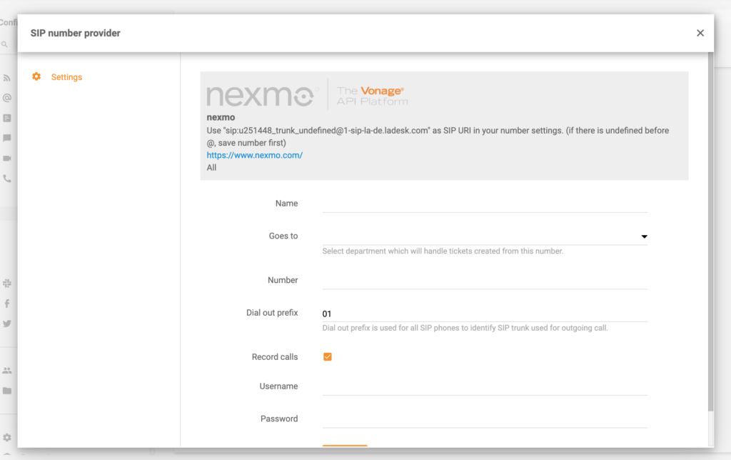 Nexmo-en-LiveAgent