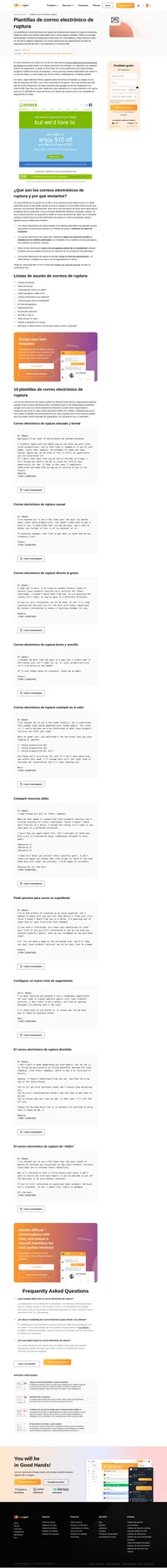 Aumenta tus tasas de apertura de correo electrónico con nuestras plantillas de correo electrónico de ruptura. Capta la atención de tu cliente potencial y vende tu producto con confianza.