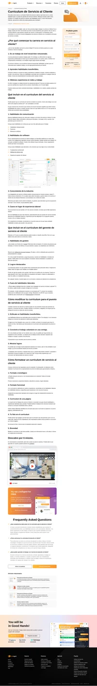 En caso de que estés interesado en trabajar en el ámbito de atención al cliente, lee este artículo para crear un CV de primera categoría y ser campeón de atención al cliente.