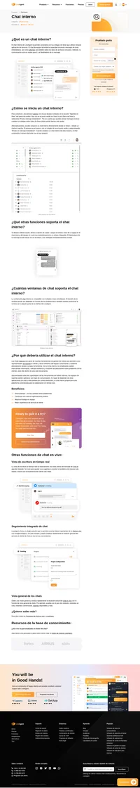 El chat interno te permite chatear con tus compañeros sin necesidad de utilizar una aplicación de terceros. Envía mensajes de texto instantáneos y añade archivos adjuntos.