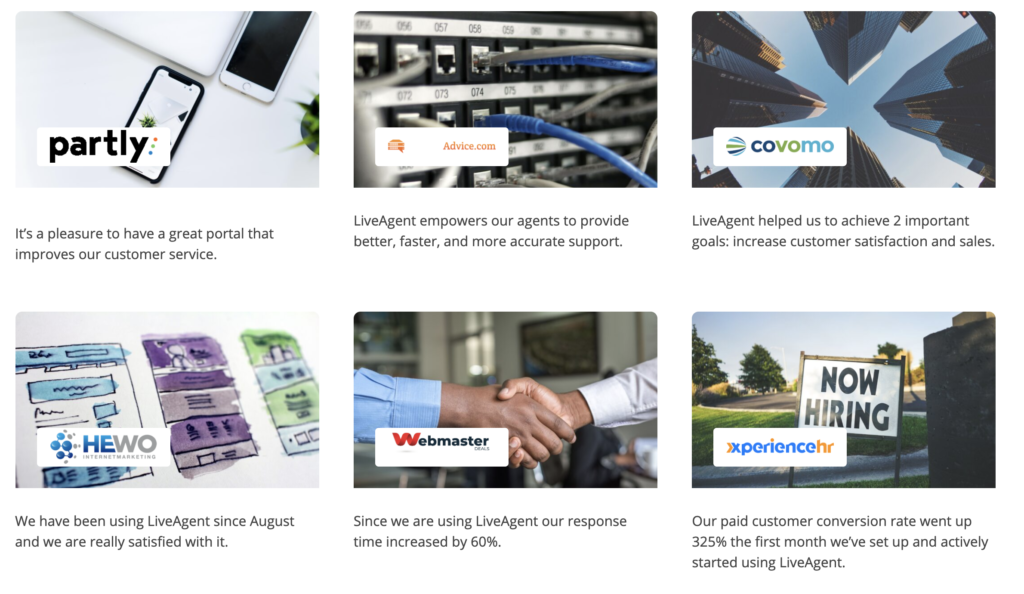 casos de estudio LiveAgent