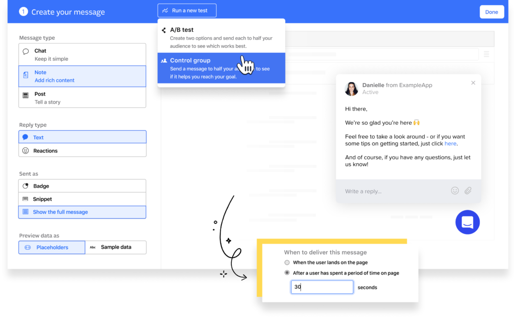 intercom - chat en curso