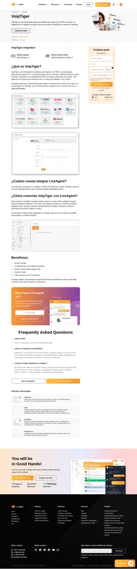 VoipTiger is un operador VoIP para la oficina, centro de llamadas, en casa, etc. Averigua más sobre la integración de VoipTiger en LiveAgent y sus beneficios