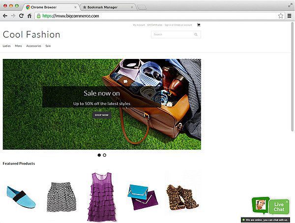 Bigcommerce-livechat-la-integración Integración de Bigcommerce livechat LiveAgent