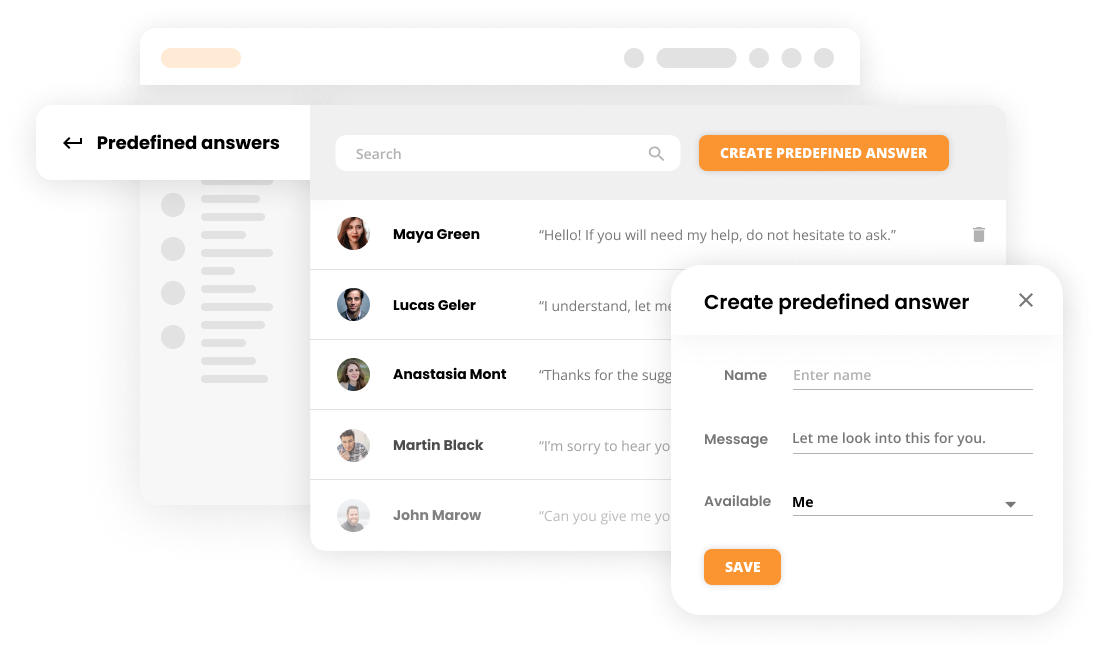 Respuestas predefinidas en el software de satisfacción del cliente - LiveAgent
