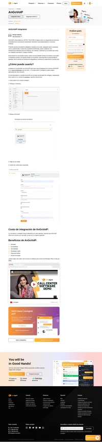 Prepárese para mejorar la calidad de su atención al cliente aprovechando el poder de la perfecta integración de LiveAgent con AnGoVoIP. No se demore más, comience a aprovechar las capacidades de LiveAgent y AnGoVoIP ahora.