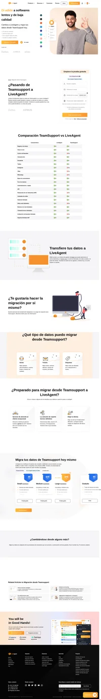 Nuestros agentes de asistencia te ayudarán con mucho gusto a migrar tus datos de forma fácil y segura. LiveAgent es el software de soporte técnico con más reseñas y valorado #1 por Pymes en 2019 y 2020. Únete a compañías como Huawei, BMW, Yamaha, O2 y la Universidad de Oxford a la hora de proporcionar una atención de primera clase a nivel mundial