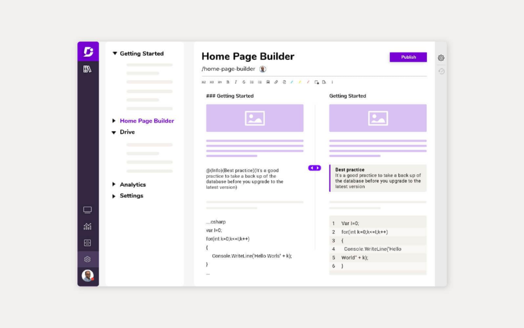 Software Document360 brinda soluciones de base de conocimiento.