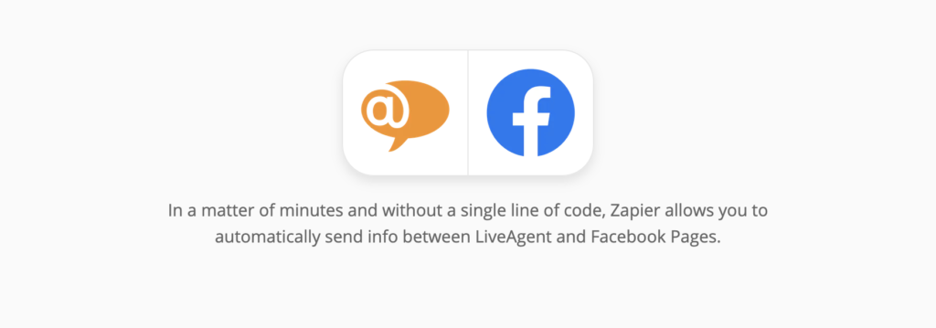 Integración de LiveAgent y Facebook en Zapier