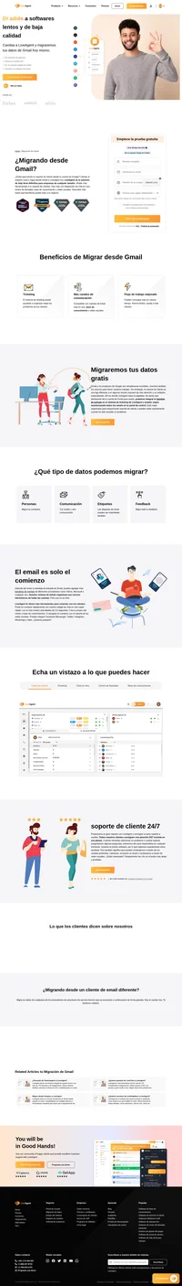 ¿Estás ejecutando tu soporte de cliente desde tu cuenta de email de Google? Llévalo al máximo nivel y mígralo a LiveAgent hoy.