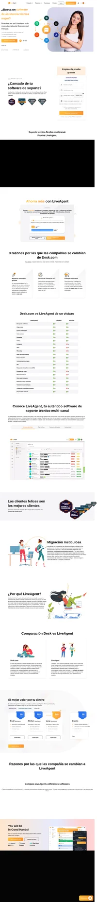 Descubre porqué LiveAgent es la mejor alternativa a Desk.com. Averigua los beneficios y regístrate para obtener una prueba de 14 días , sin ataduras hoy mismo.