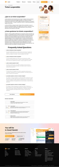 Liveagent detecta los correos electrónicos que son spam. En algunos sistemas de asistencia técnica, este tipo de tickets se llaman tickets suspendidos.