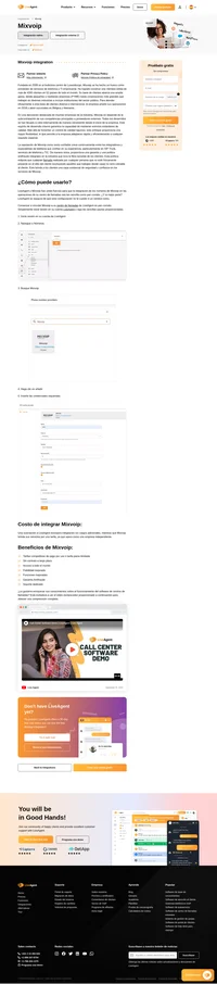 Optimice su flujo de trabajo operativo combinando perfectamente Mixvoip con LiveAgent. Simplifique los procedimientos de interacción con sus clientes mientras gestiona las llamadas sin esfuerzo, amplificando así la calidad del servicio y maximizando los resultados de productividad.