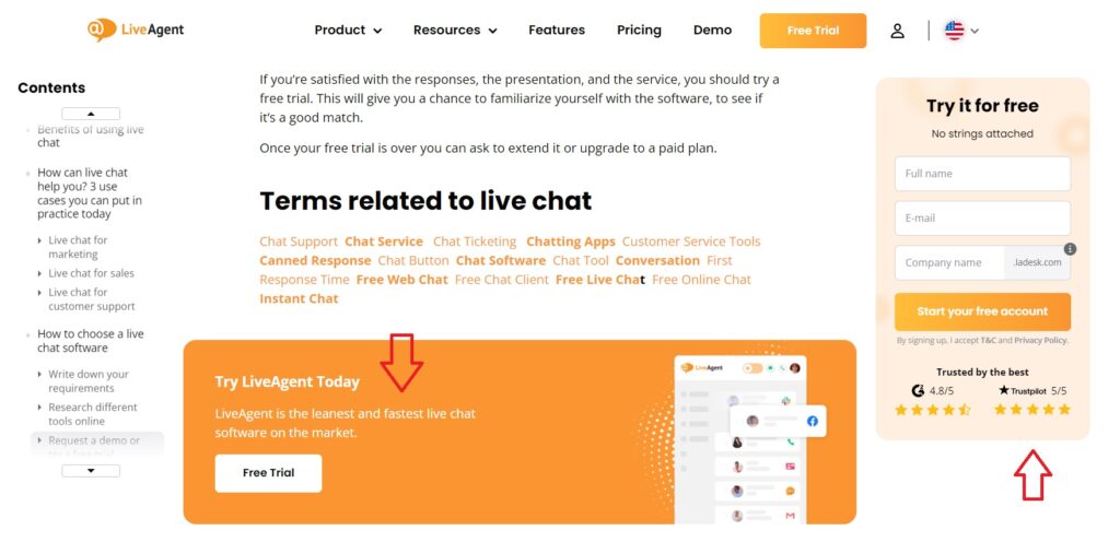 Prueba de valor de LiveAgent
