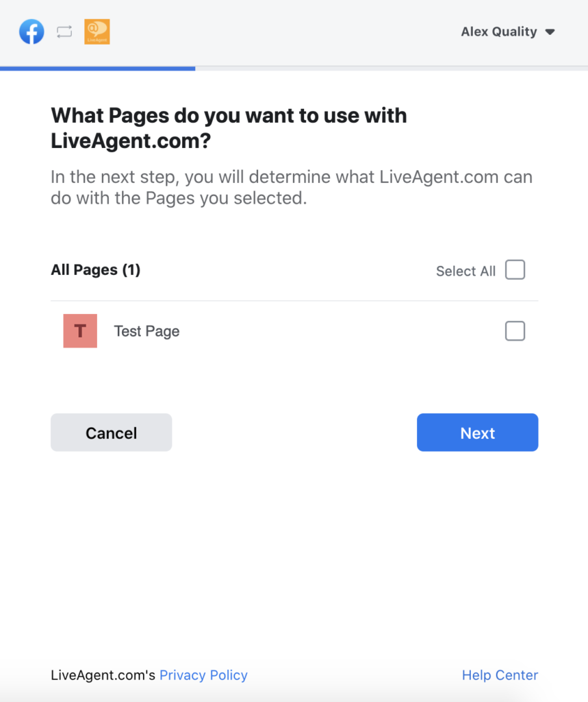 Haz clic en configuración