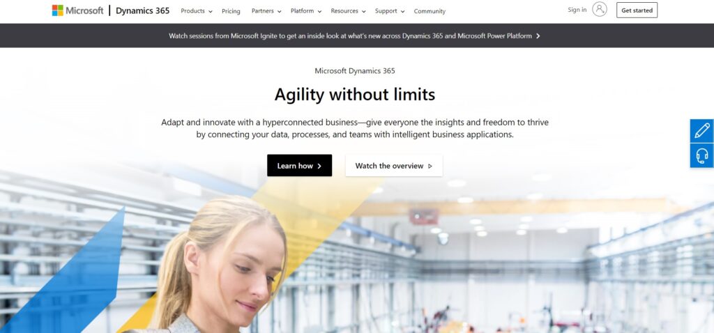 microsoft-dynamic-365-homepage Página de inicio de Microsoft Dynamics 365