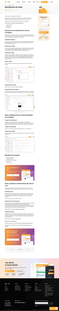 Elija una forma de enrutamiento y distribución del chat como - Asignación al azar, notificación general, o máxima utilización. Lea sobre ello y aprende más en el artículo.