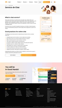 El chat de atención al cliente proporciona un chat en tiempo real para que los clientes puedan charlar con los representantes de atención al cliente. Es una de las herramientas de comunicación más rápidas.