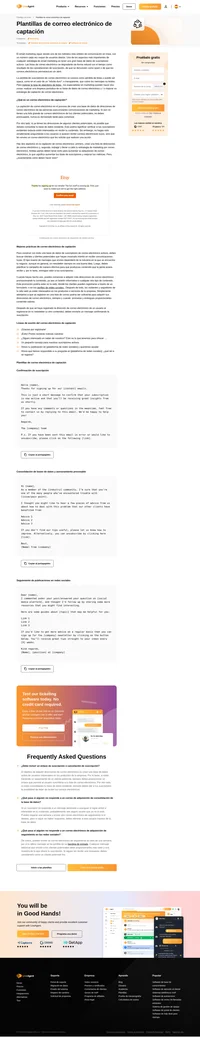 ¡Utiliza nuestras plantillas de correo electrónico gratuitas para la captación de clientes para todas las ocasiones! ¡Mejora la participación del cliente, la tasa de rebote de correo electrónico y más!