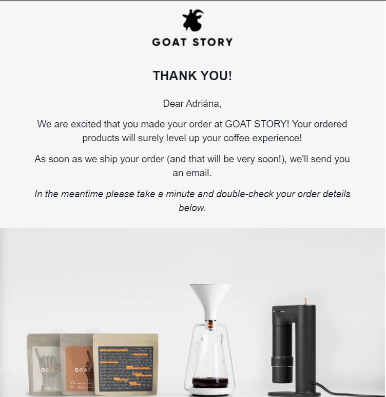 correo electrónico de la historia de la cabra