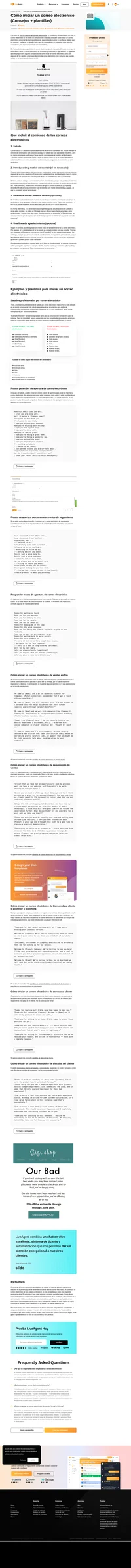 Aprende a iniciar tus correos electrónicos de manera efectiva. LiveAgent proporciona múltiples consejos y plantillas para mejorar la forma en que inicias todos tus correos electrónicos.