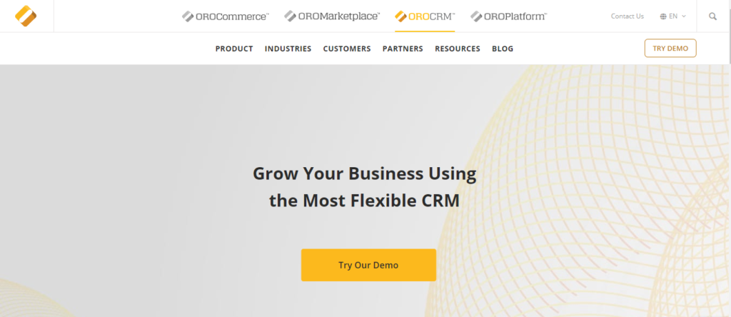 orocrm_homepage Software CRM OroCrm