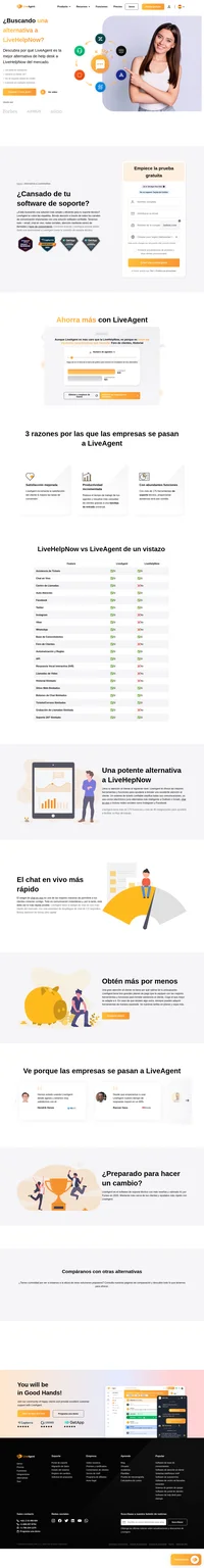 LiveAgent es más rentable cuando se le compara con otras soluciones de soporte técnico y tiene más de 175 herramientas de soporte técnico y más de 40 integraciones. Ve más.