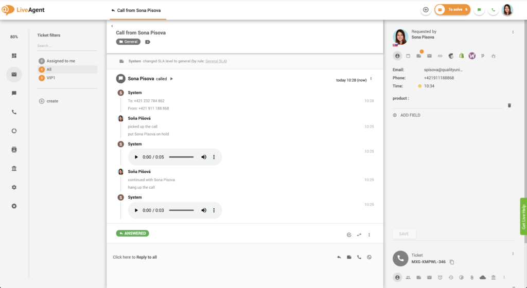 Grabaciones de llamadas